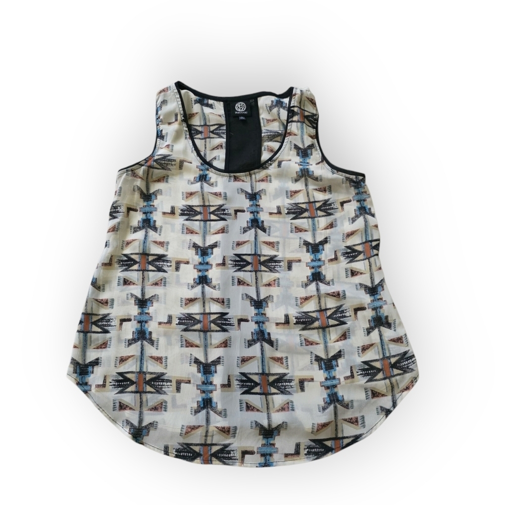 🔥5 FOR $25🔥Bobeau Sheer Western Tank, Size Small